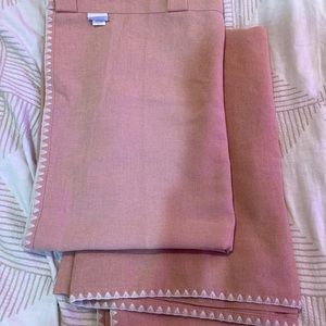 Threshold curtains light filtering peach/pink